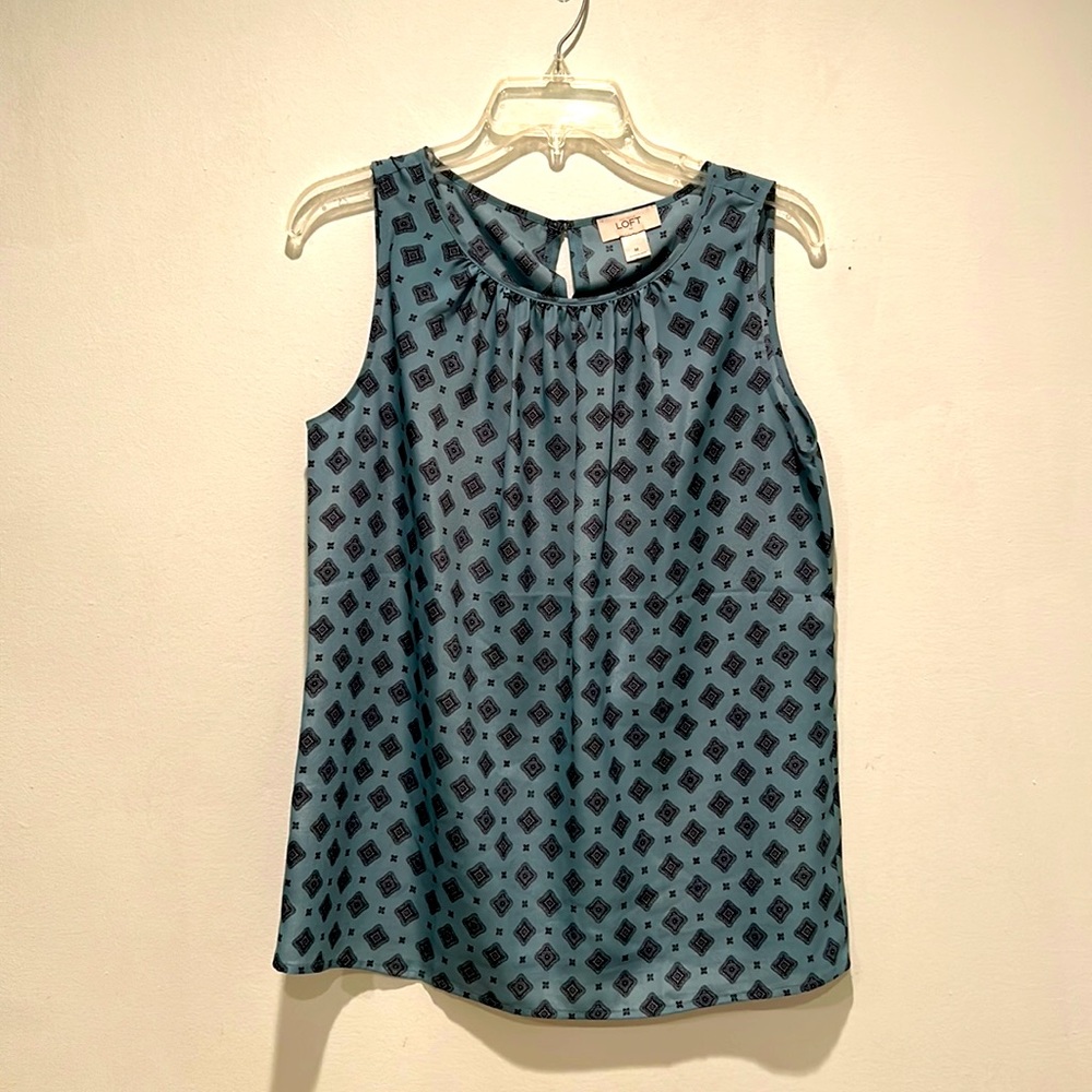 LOFT Sleeveless Print Blouse